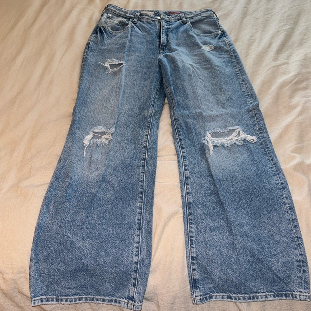 Free People Jeans (wide leg with rips)